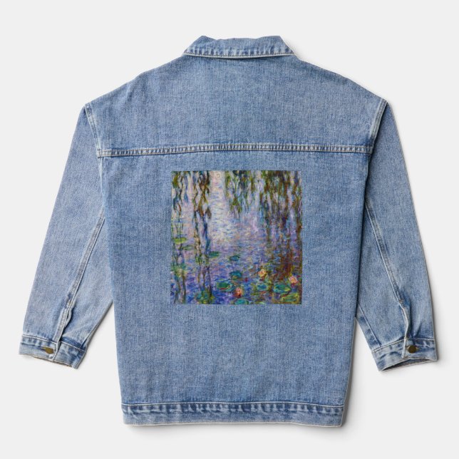 Claude Monet - Water Lilies Denim Jacket (Back)