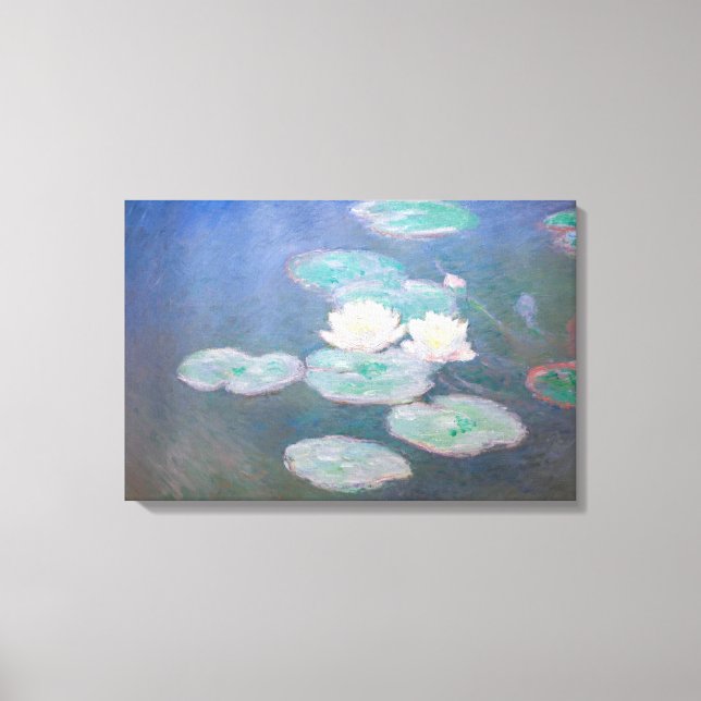 Claude Monet - Water Lilies, Evening Effect Canvas Print (Front)