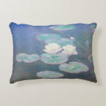 Claude Monet - Water Lilies, Evening Effect Decorative Cushion<br><div class="desc">Water Lilies,  Evening Effect / Nympheas,  Effet du soir - Claude Monet,  Oil on Canvas,  1897</div>