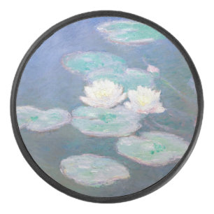 Claude Monet - Water Lilies, Evening Effect Hockey Puck
