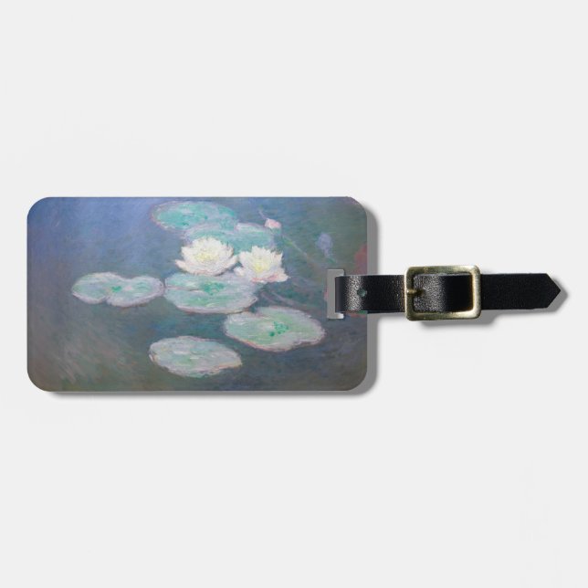 Claude Monet - Water Lilies, Evening Effect Luggage Tag (Front Horizontal)