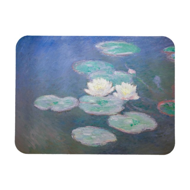 Claude Monet - Water Lilies, Evening Effect Magnet (Horizontal)
