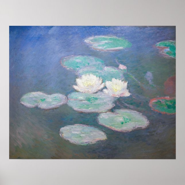 Claude Monet - Water Lilies, Evening Effect Poster (Front)
