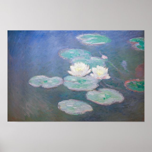 Claude Monet - Water Lilies, Evening Effect Poster (Front)