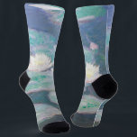 Claude Monet - Water Lilies, Evening Effect Socks<br><div class="desc">Water Lilies,  Evening Effect / Nympheas,  Effet du soir - Claude Monet,  Oil on Canvas,  1897</div>