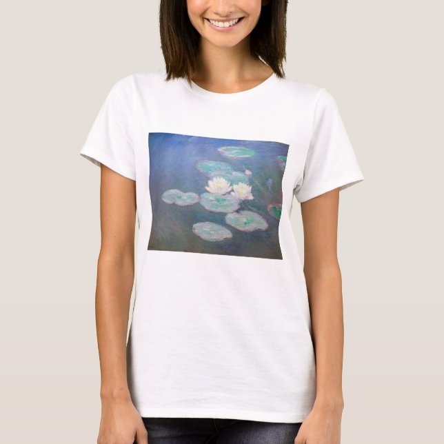 Claude Monet - Water Lilies, Evening Effect T-Shirt (Front)