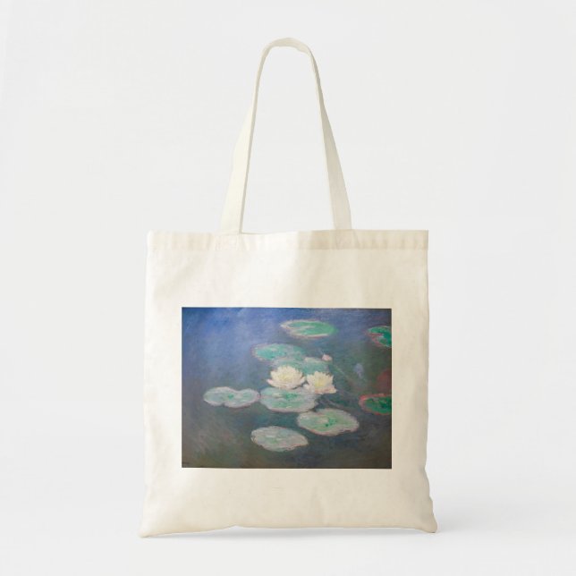 Claude Monet - Water Lilies, Evening Effect Tote Bag (Front)