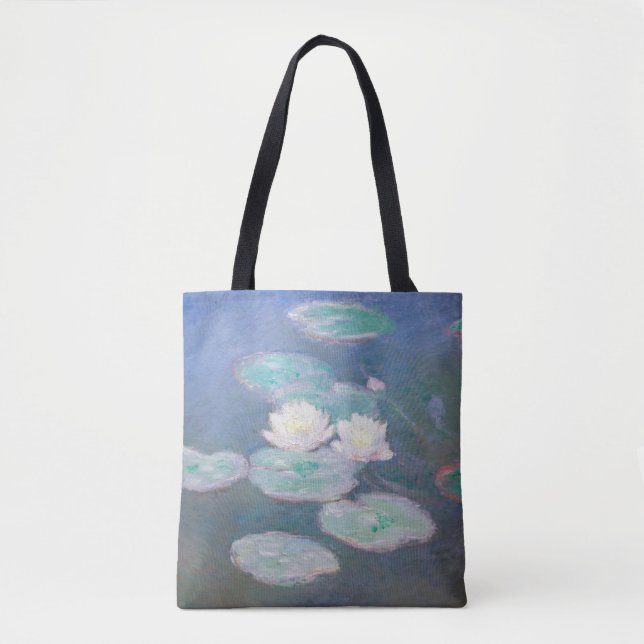 Claude Monet - Water Lilies, Evening Effect Tote Bag (Front)