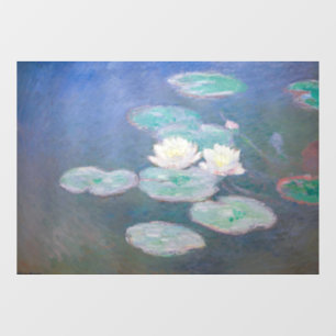 Claude Monet - Water Lilies, Evening Effect Window Cling