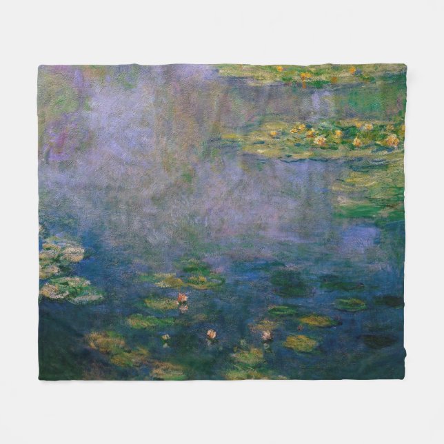 Claude Monet - Water Lilies Fleece Blanket (Front (Horizontal))