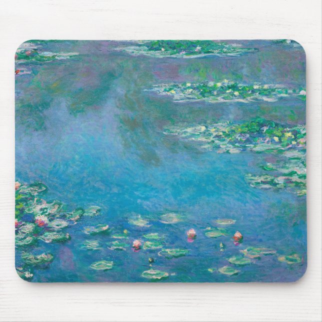Claude Monet. Water Lilies. French impressionism Mouse Mat (Front)