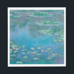 Claude Monet. Water Lilies. French impressionism Napkin<br><div class="desc">Claude Monet "Water Lilies" napkin.</div>