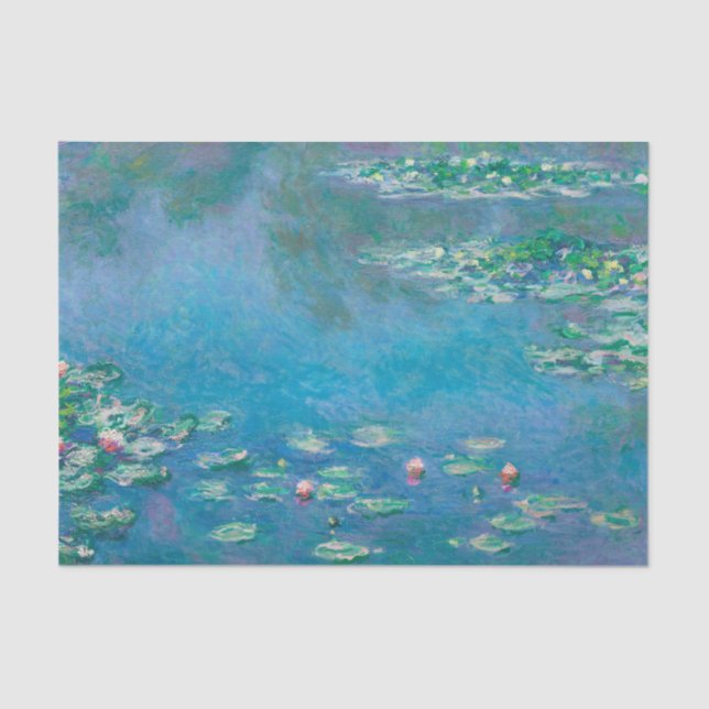Claude Monet. Water Lilies. French impressionism Tissue Paper (Front)