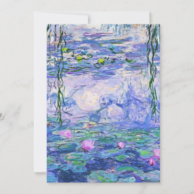 Claude Monet Water Lilies French Impressionist Art (Front)