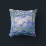 Claude Monet Water Lilies French Impressionist Art Cushion<br><div class="desc">Claude Monet Water Lilies French Impressionist Art
Water Lilies (or Nympheas ) is a series of approximately 250 oil paintings by French Impressionist Claude Monet. The paintings depict Monet's flower garden at Giverny.</div>