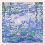 Claude Monet Water Lilies French Impressionist Art Glass Coaster<br><div class="desc">Claude Monet Water Lilies French Impressionist Art
Water Lilies (or Nympheas ) is a series of approximately 250 oil paintings by French Impressionist Claude Monet. The paintings depict Monet's flower garden at Giverny.</div>