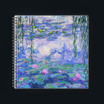 Claude Monet Water Lilies French Impressionist Art Notebook<br><div class="desc">Claude Monet Water Lilies French Impressionist Art
Water Lilies (or Nympheas ) is a series of approximately 250 oil paintings by French Impressionist Claude Monet. The paintings depict Monet's flower garden at Giverny.</div>
