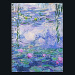 Claude Monet Water Lilies French Impressionist Art Notebook<br><div class="desc">Claude Monet Water Lilies French Impressionist Art
Water Lilies (or Nympheas ) is a series of approximately 250 oil paintings by French Impressionist Claude Monet. The paintings depict Monet's flower garden at Giverny.</div>
