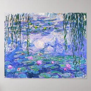 Claude Monet Water Lilies French Impressionist Art Poster
