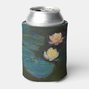 Claude Monet Water Lilies Impressionist Oil Art Can Cooler