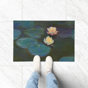 Claude Monet Water Lilies Impressionist Oil Art Doormat