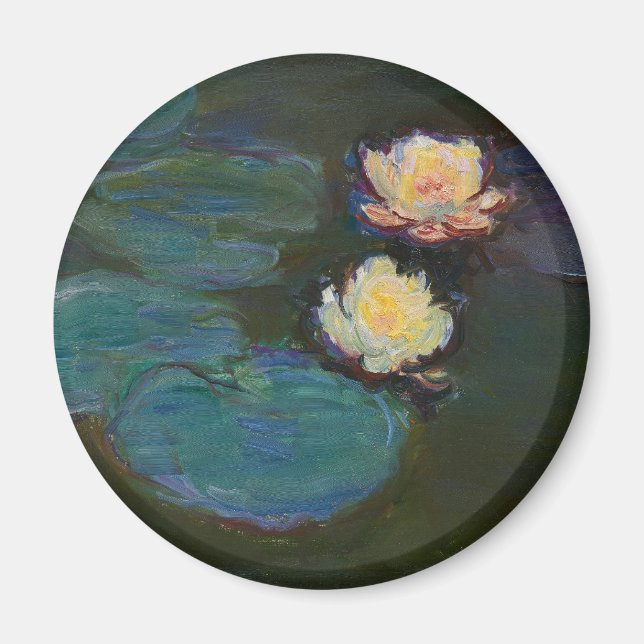 Claude Monet Water Lilies Impressionist Oil Art Magnet (Front)