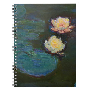 Claude Monet Water Lilies Impressionist Oil Art Notebook