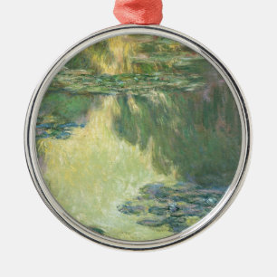 Claude Monet Water Lilies Impressionist Painting Metal Tree Decoration