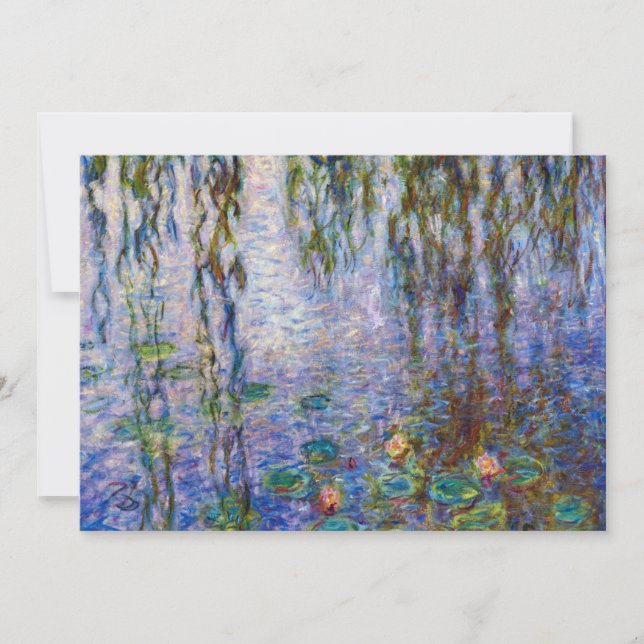 Claude Monet - Water Lilies Invitation (Front)