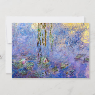 Claude Monet - Water Lilies Invitation