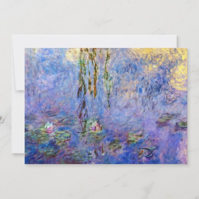 Claude Monet - Water Lilies Invitation (Front)
