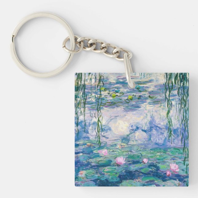 CLAUDE MONET - Water lilies Key Ring (Front)