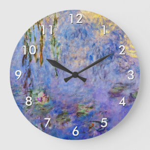 Claude Monet - Water Lilies Large Clock