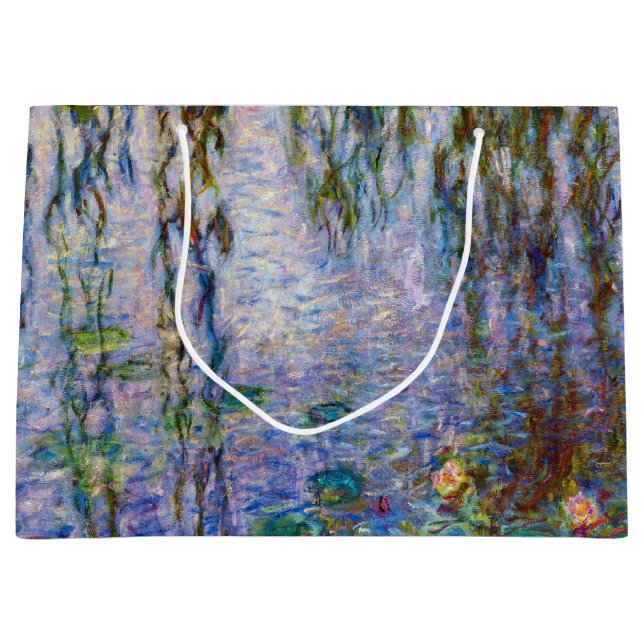 Claude Monet - Water Lilies Large Gift Bag (Front)