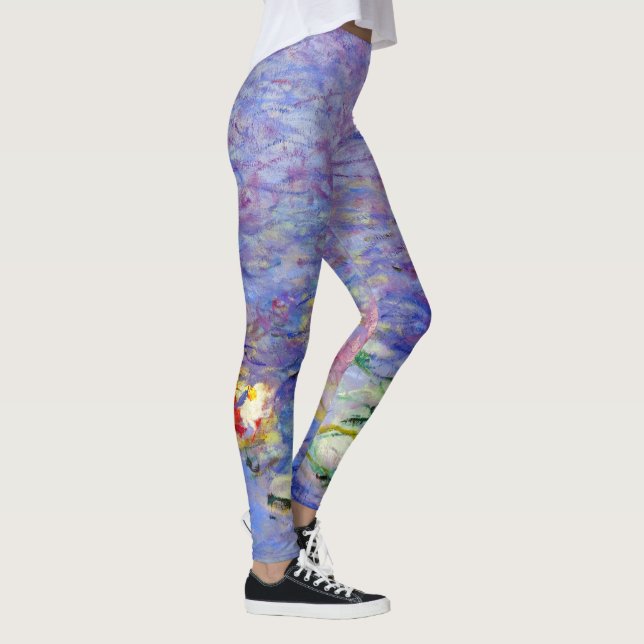 Claude Monet - Water Lilies Leggings (Right)
