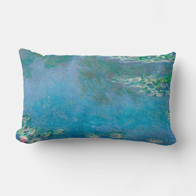 Claude Monet Water Lilies Lumbar Cushion (Front)