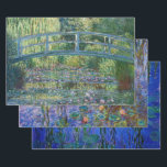 Claude Monet - Water Lilies Masterpieces Selection Wrapping Paper Sheet<br><div class="desc">Claude Monet - Water Lilies Masterpieces Selection</div>