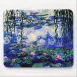 Claude Monet-Water-Lilies Mouse Mat<br><div class="desc">Water-Lilies is a wonderful famous landscape painting made by Claude Monet (1840 - 1926) in 1916.Its tones of blue, green and purple makes it a wonderful mouse pad for real fine art lovers.</div>