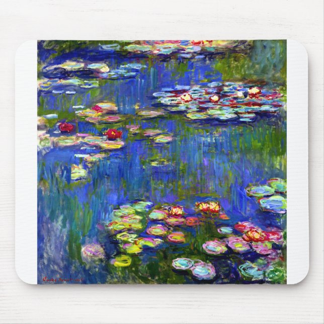 Claude Monet Water Lilies Mouse Mat (Front)