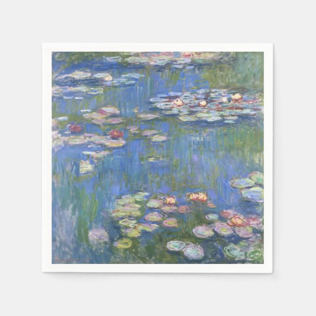 Claude Monet // Water Lilies Napkin (Front)
