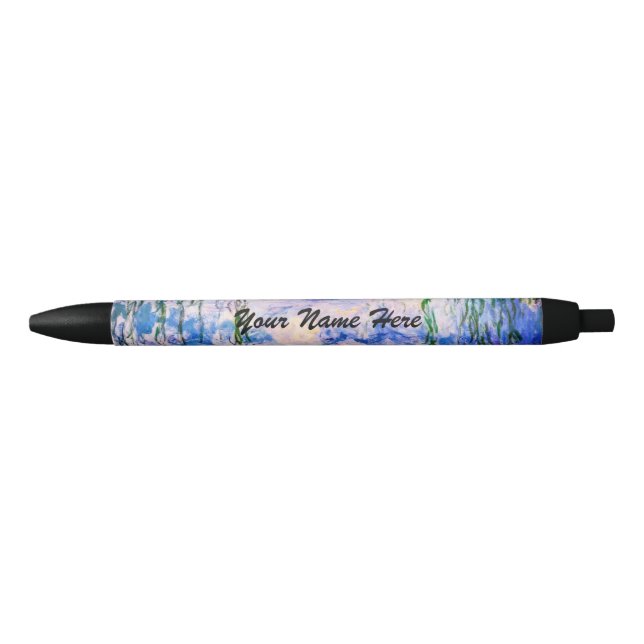 Claude Monet - Water Lilies / Nympheas 1919 Black Ink Pen (Front)