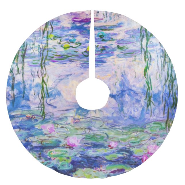 Claude Monet - Water Lilies / Nympheas 1919 Brushed Polyester Tree Skirt (Front)
