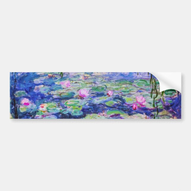Claude Monet - Water Lilies / Nympheas 1919 Bumper Sticker (Front)