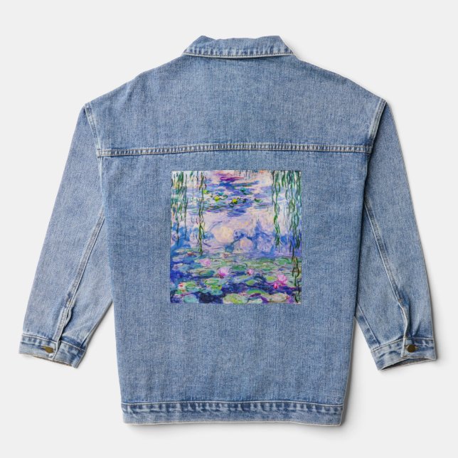 Claude Monet - Water Lilies / Nympheas 1919 Denim Jacket (Back)