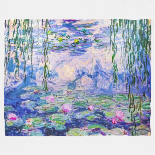 Claude Monet - Water Lilies / Nympheas 1919 Fleece Blanket (Front (Horizontal))