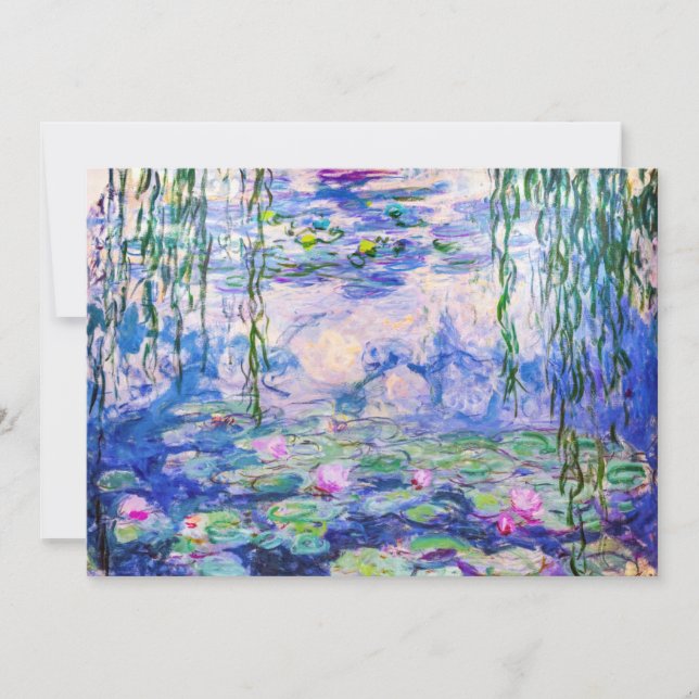 Claude Monet - Water Lilies / Nympheas 1919 Invitation (Front)