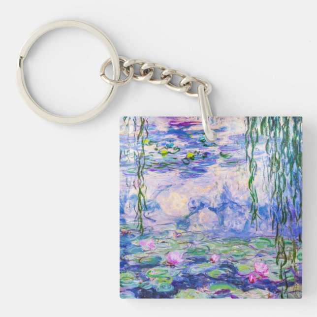 Claude Monet - Water Lilies / Nympheas 1919 Key Ring (Front)