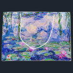 Claude Monet - Water Lilies / Nympheas 1919 Large Gift Bag<br><div class="desc">Water Lilies / Nympheas (W.1852) - Claude Monet,  Oil on Canvas,  1916-1919</div>