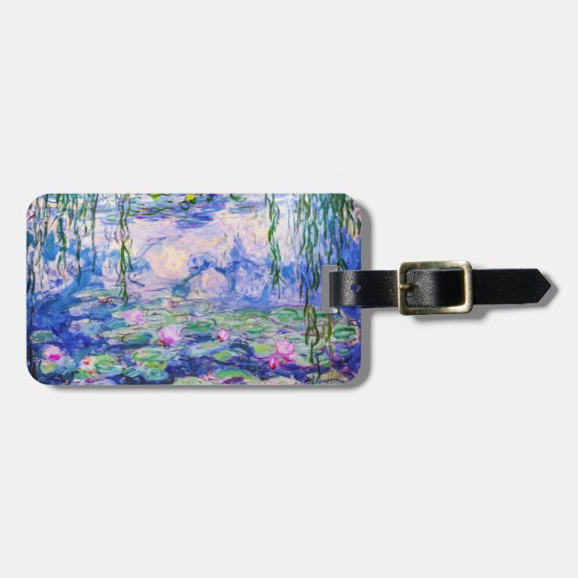 Claude Monet - Water Lilies / Nympheas 1919 Luggage Tag (Front Horizontal)