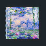 Claude Monet - Water Lilies / Nympheas 1919 Notebook<br><div class="desc">Water Lilies / Nympheas (W.1852) - Claude Monet,  Oil on Canvas,  1916-1919</div>